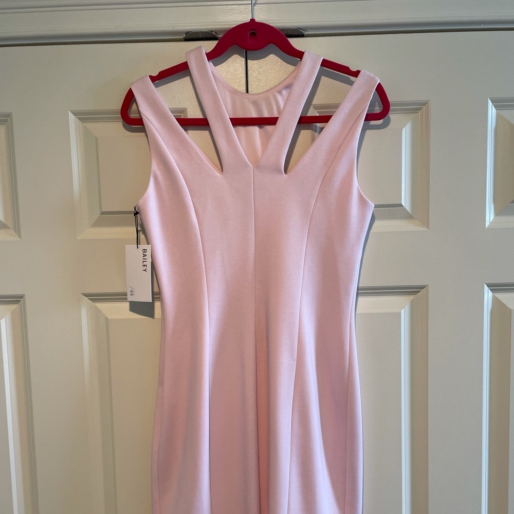 Bailey 44 Deuce Ponte Dress Size S Light Pink